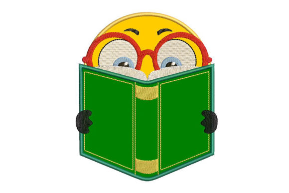 Cute Reading Emoticon Applique: A Boutique Review