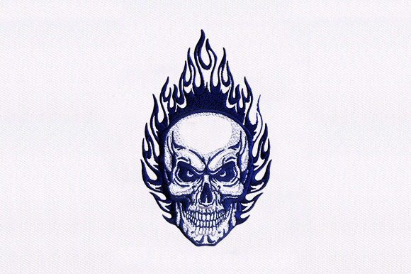 Fire Skull: Bold Halloween Embroidery Review
