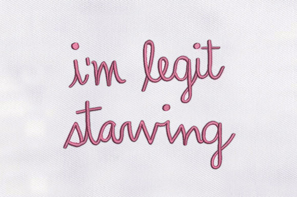 I m Legit Starving: Embroidery Design Review