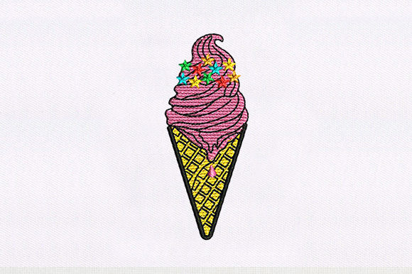 Ice Cream Cone: A Seasonal Embroidery Design Review