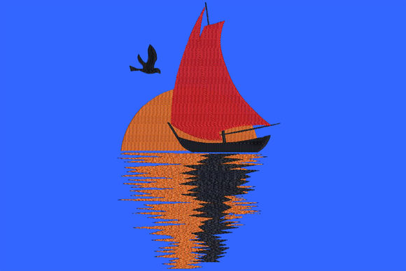 Sailing Boat: Sunset Silhouette Embroidery Review