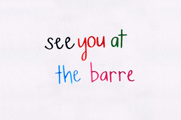 See You at the Barre: Embroidery Design Review