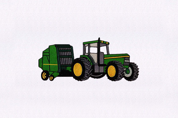 Tractor Swather: A Craft Fair Embroidery Review
