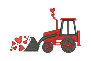 Valentine's Tractor: A Seasonal Embroidery Review
